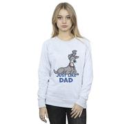 Disney Women's Lady & The Tramp Just Like Dad Sweatshirt in Grey | Size: Large Disney Grey L