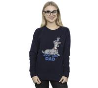 Disney Lady And The Tramp Just Like Dad Sweatshirt In Navy Navy XL