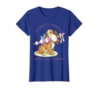Disney Lady And The Tramp Lady Home Is Where The Dogs Are T-Shirt, Women, Royal Blue, 3X-Large