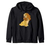 Disney Lady And The Tramp Lady Simple Portrait Zip Hoodie