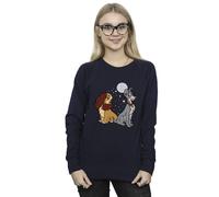 Disney Lady And The Tramp Moon Sweatshirt In Navy Navy S