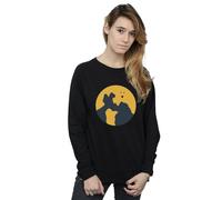 Disney Women's Lady & The Tramp Moonlight Kiss Sweatshirt in Black | Size: Medium Disney Black M