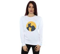 Disney Lady And The Tramp Moonlight Kiss Sweatshirt In White White XXL