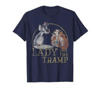 Disney Lady And The Tramp Simple Logo Portrait T-Shirt