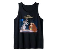 Disney Lady and the Tramp Spaghetti Distressed Portrait Tank Top