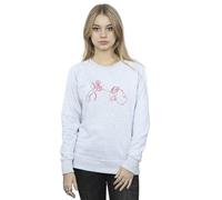 Disney Lady And The Tramp Spaghetti Outline Sweatshirt In Grey Grey L
