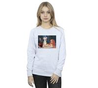 Disney Lady And The Tramp Spaghetti Photo Sweatshirt In Grey Grey S
