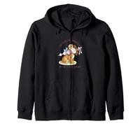 Disney Lady & The Tramp Home Is Where The Dogs Are Stitched Zip Hoodie