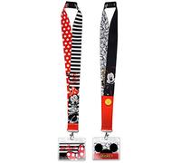 Disney Lanyards with ID Holders - Mickey and Minnie Mouse Premium Lanyards for Kids and Adults - Perfect for Disney Cruise and World Accessories - 2 Pack