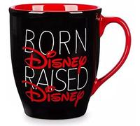 Disney Large Black and Red Balloon Mug 'Born Disney Raised Disney'