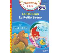 Disney - Le Roi Lion / la Petite Sirène - Spécial Dys (Dyslexie) (J'Apprends à Lire Avec Les Grands Classiques Disney)