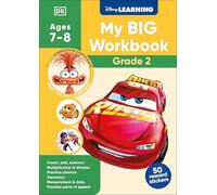 Disney Learning Big Workbook Grade 2: Math & English Workbook for Kids Aged 7-9, Curriculum-Based