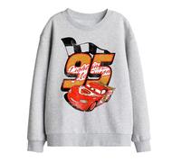 Disney Lightning Mcqueen 95 Kids Sweatshirt, Athletic Heather, 5-6