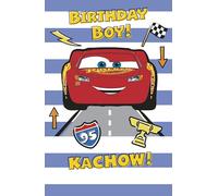 Disney Lightning Mcqueen Birthday Greetings Card for Boys Disney Cars Design for Young Boys/Girls Happy Birthday Card for Brother/Nephew/Grandson/Son/Godson Cute Children/Kids Party Birthday Cards