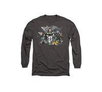 Lightyear Buzz, Sox And The Junior Zap Patrol Long Sleeve T-Shirt, Charcoal Disney Charcoal XXL