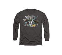 Lightyear Buzz, Sox And The Junior Zap Patrol Long Sleeve T-Shirt, Charcoal Disney Charcoal XL