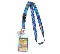 Disney Lilo and Stitch Aloha Breakaway Lanyard ID Badge Holder with 2" Rubber Charm