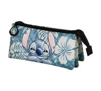 Disney Lilo and Stitch Aloha-FAN Triple Pencil Case 2.0, Blue, 23 x 11 cm