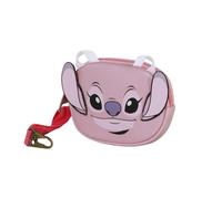 Disney Lilo and Stitch Angel Face-Pill Coin Purse, Pink, 12 x 8.5 cm