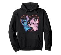 Disney Lilo and Stitch Angel Heart Kisses Pullover Hoodie