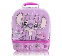 Disney Lilo and Stitch Angel Lunch Bag for Kids | Insulated Drop Bottom Angel Lunch Box with 3D Design | Stitch Lunch Bag for Girls and Boys | Ages 3+