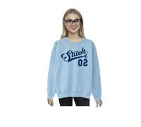 (M, Baby Blue) Disney Womens/Ladies Lilo And Stitch Athletic Sweatshirt