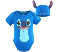 Disney Lilo and Stitch Baby Boys Bodysuit and Cap for Newborn and Infant