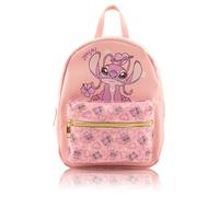 Disney Lilo and Stitch Backpack for Women, Men, Unisex | Cute PU Leather 10" Mini Backpack Purse | Stitch Bag & Accessories, Angel, Daypack Backpacks