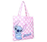 Disney Lilo and Stitch BAG IT UP - Shopper Shopping Bag - Size 40 x 40 x 1 cm - Pink and Purple, Pink and Purple, 40 x 40 x 1 cm