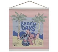 Disney Lilo and Stitch Beach Days Hanging Canvas Banner - Cute Stitch and Angel Wall Decor for Home