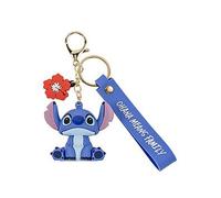 Disney Lilo and Stitch Blue and Gold 3D Keychain, Multi Print