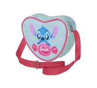 Disney Lilo and Stitch Candy-Casual Heart Shoulder Bag, Blue, 21 x 15.5 cm