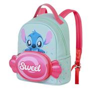 Disney Lilo and Stitch Candy-Small Heady Backpack, Blue, 22 x 25 cm, Capacity 5 L