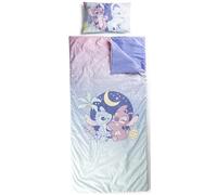 Disney Lilo and Stitch Children’s Slumber Bag & Pillow Set - Cosy (137 x 61 cm) Indoor Sleeping Bag with Carry Handle and (43 x 28 cm) Pillow, Ideal for School Trips & Sleepovers - 2-Piece Set