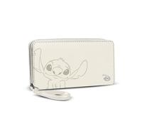 Disney Lilo and Stitch Cream-Essential Wallet, Off-White, 19 x 10 cm