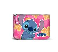 Disney Lilo and Stitch Cute-Small Square Coin Purse, Pink, 13 x 10 cm
