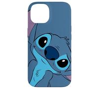 Disney Lilo and Stitch Cute Stitch Face Slate Gray Case for iPhone 14