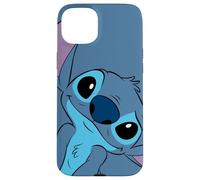 Disney Lilo and Stitch Cute Stitch Face Slate Gray Case for iPhone 15 Plus