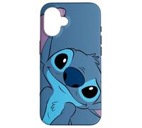 Disney Lilo and Stitch Cute Stitch Face Slate Gray Case for iPhone 16