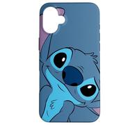Disney Lilo and Stitch Cute Stitch Face Slate Gray Case for iPhone 16 Plus