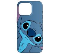 Disney Lilo and Stitch Cute Stitch Face Slate Gray Case for iPhone 16 Pro