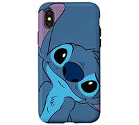 Disney Lilo and Stitch Cute Stitch Face Slate Gray Case for iPhone X/XS