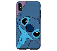 Disney Lilo and Stitch Cute Stitch Face Slate Gray Case for iPhone XS Max