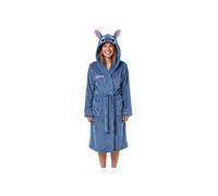 Disney Women's Lilo & Stitch Dressing Gown With 3D Ears in Blue | Size: Large Disney Blue L