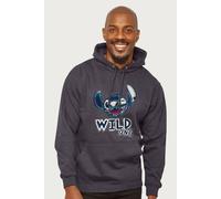 Disney Lilo & Stitch Experiment 626 Wild One Hooded Sweatshirt in Dark Grey | Size: Large Disney Dark Grey L