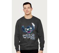 Disney Lilo & Stitch Experiment 626 Wild One Sweatshirt in Dark Grey | Size: 2XL Disney Dark Grey 2XL