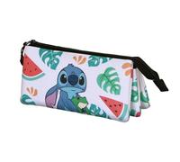 Disney Lilo and Stitch Frog-Triple Pencil Case, Multicolour, 23 x 11 cm