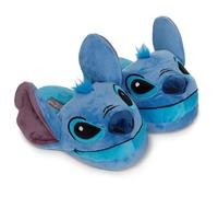 Disney Lilo and Stitch Girls Slippers - Lilo, Stitch, Angel, Ohana Slip-On 3D Slippers for Kids Stitch Slippers, Blue, 2-3 Little Kid