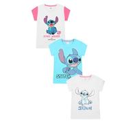 Disney Lilo and Stitch Girls T-Shirts 3 Pack Kids Multipack (11-12 Years) Grey