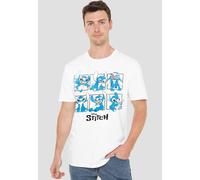 Disney Lilo & Stitch Graphic Blocks T-Shirt, White | Size: 5XL Disney White 5XL